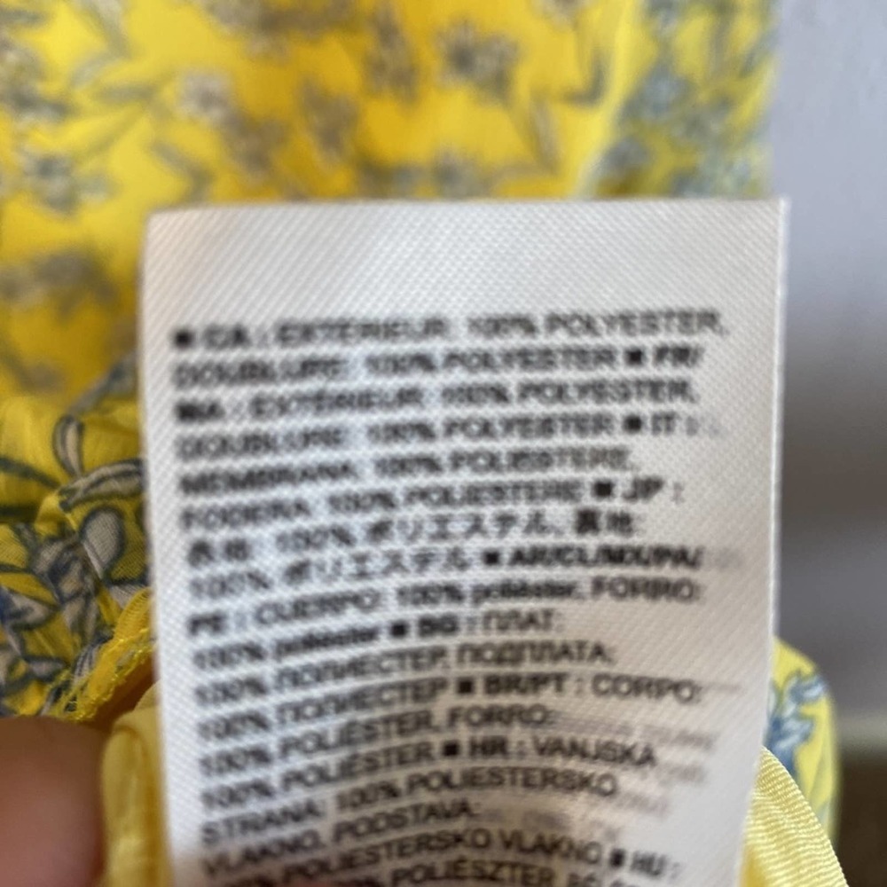 Banana Republic Yellow Floral Maxi Dress - Size 8 - Picture 10 of 10